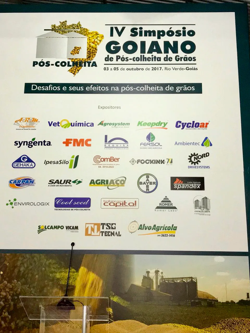 IV Simpósio Goiano de Pós-colheita de Grãos 2017 - Rio Verde-GO