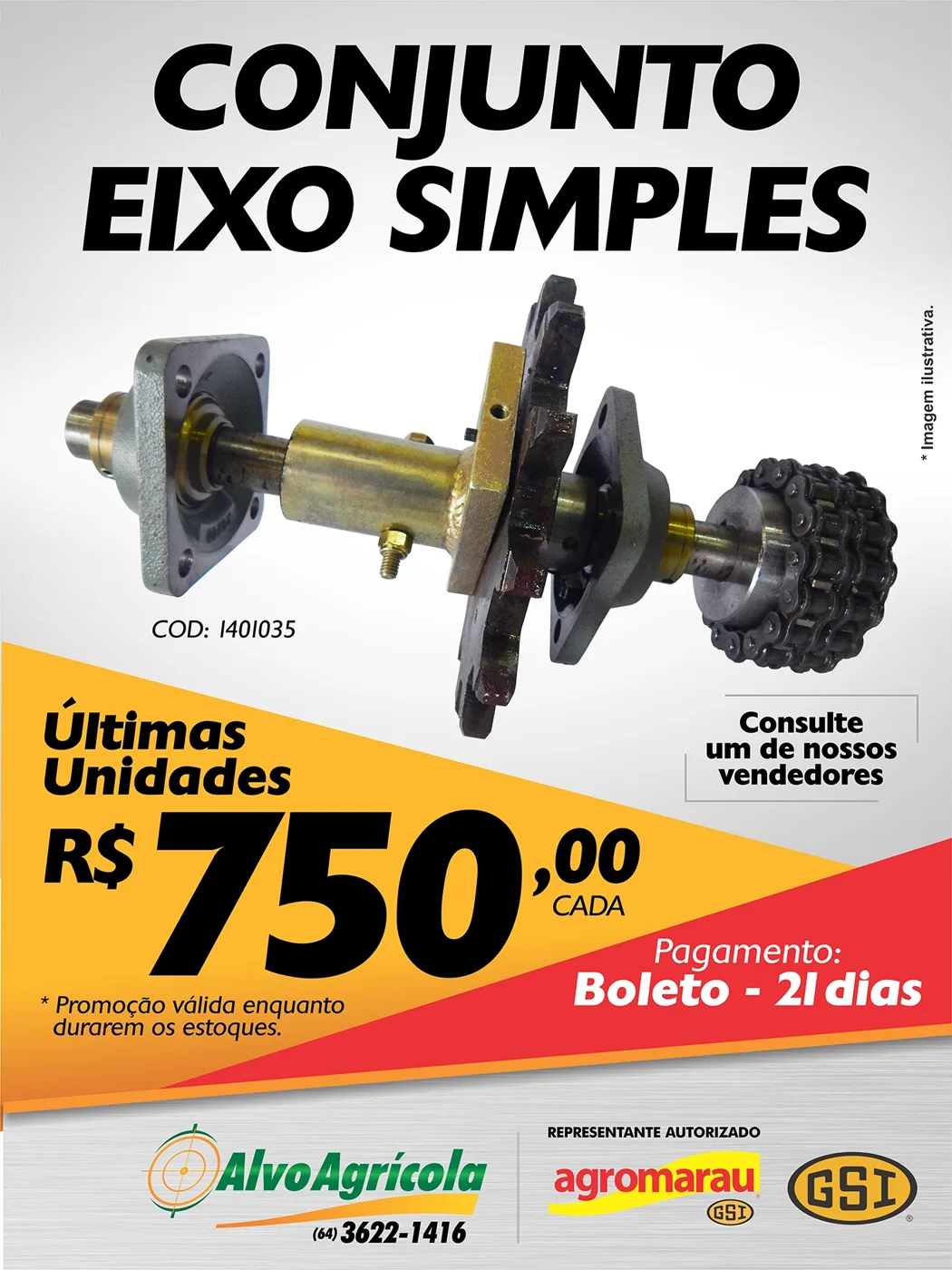 Conjunto eixo simples